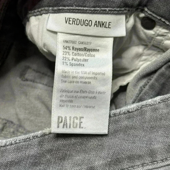 Paige Verdugo Ankle Skinny Teagan Wash Size 30 Super Soft - Picture 7 of 7